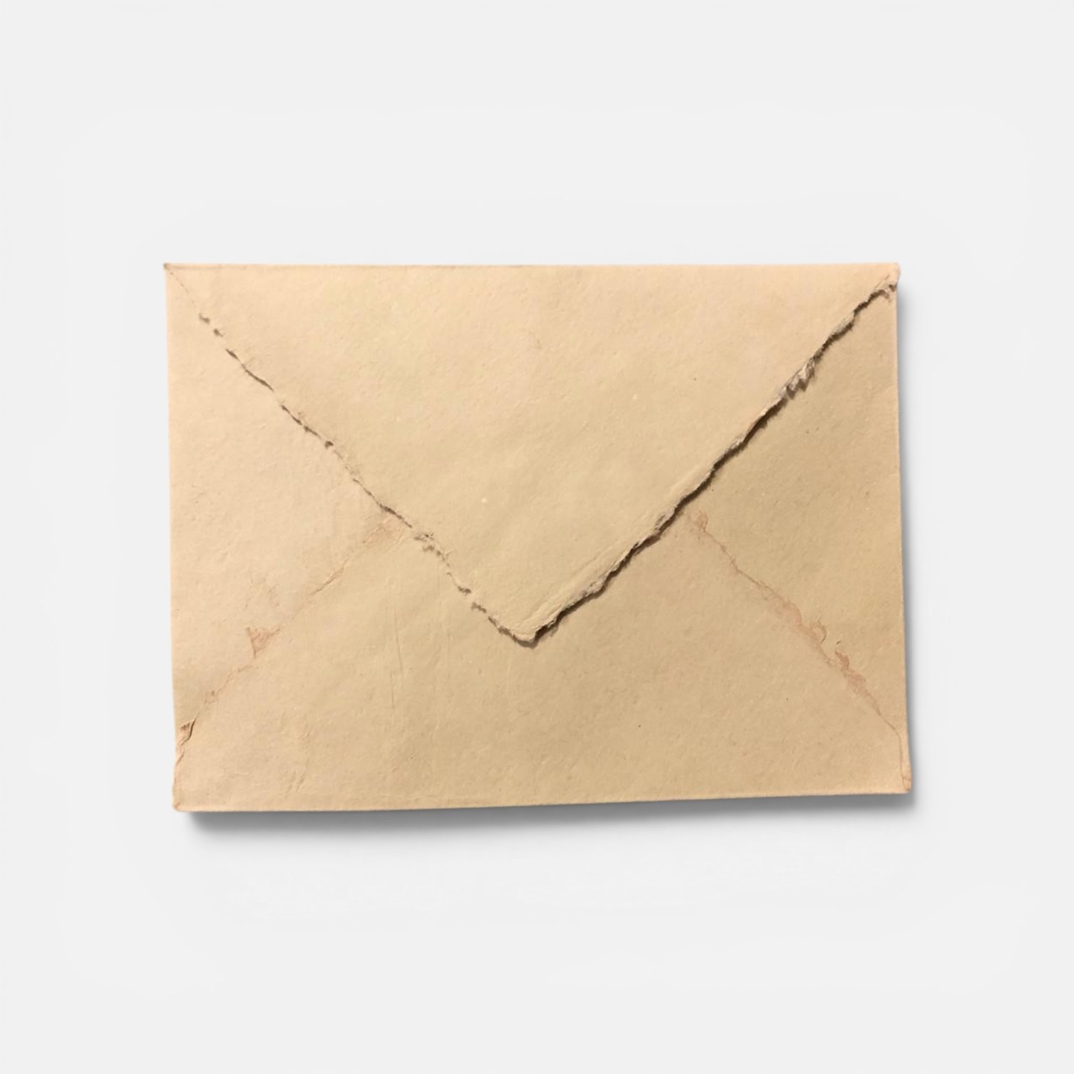 Handmade deckle edge envelope