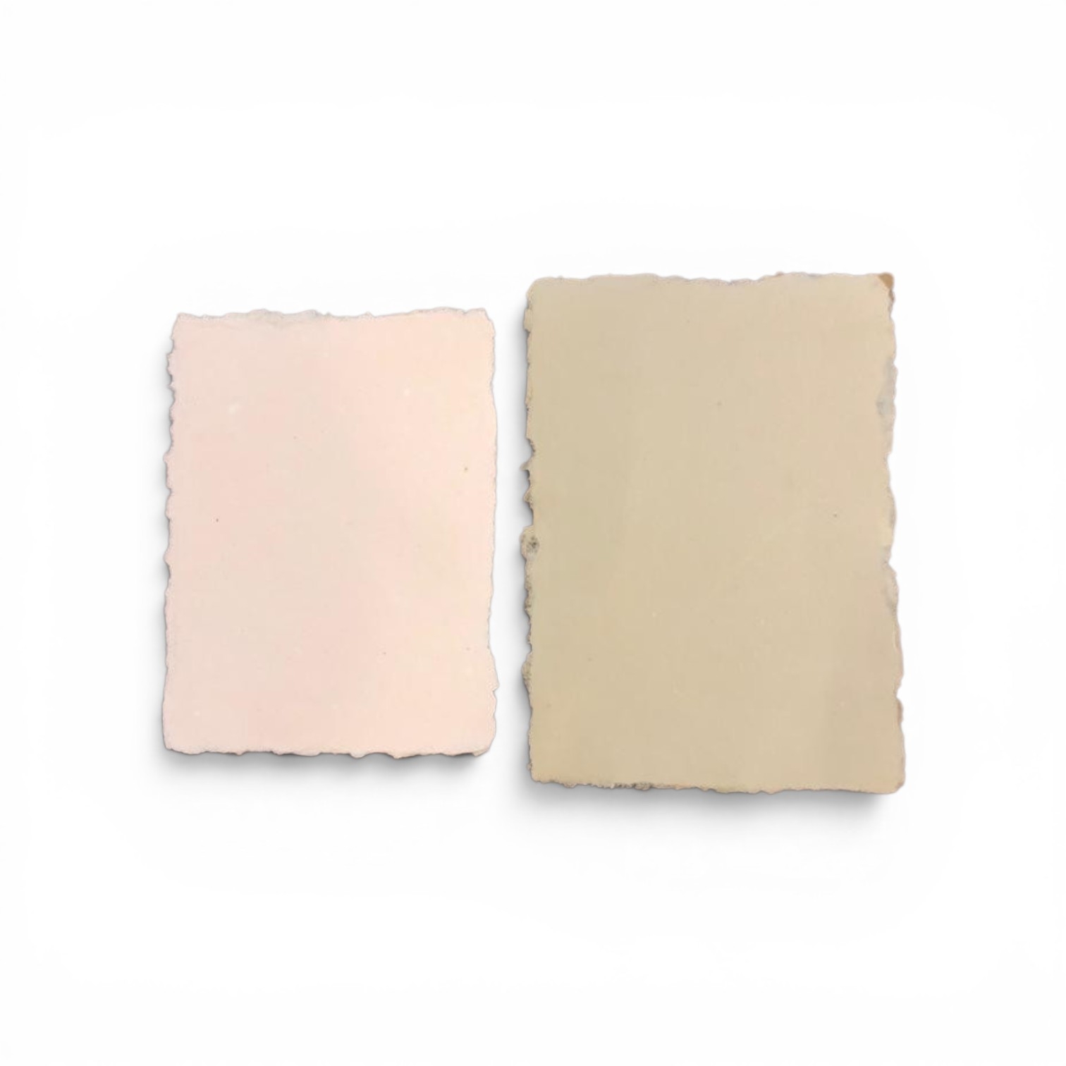 Handmade deckle edge paper