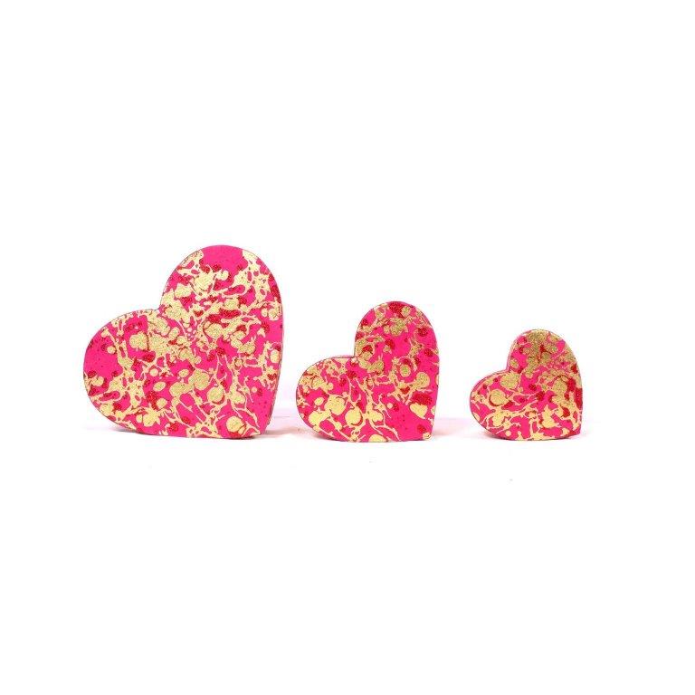 Handmade heart gift box