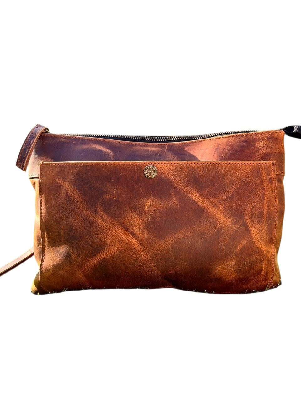 Handmade leather handpurse