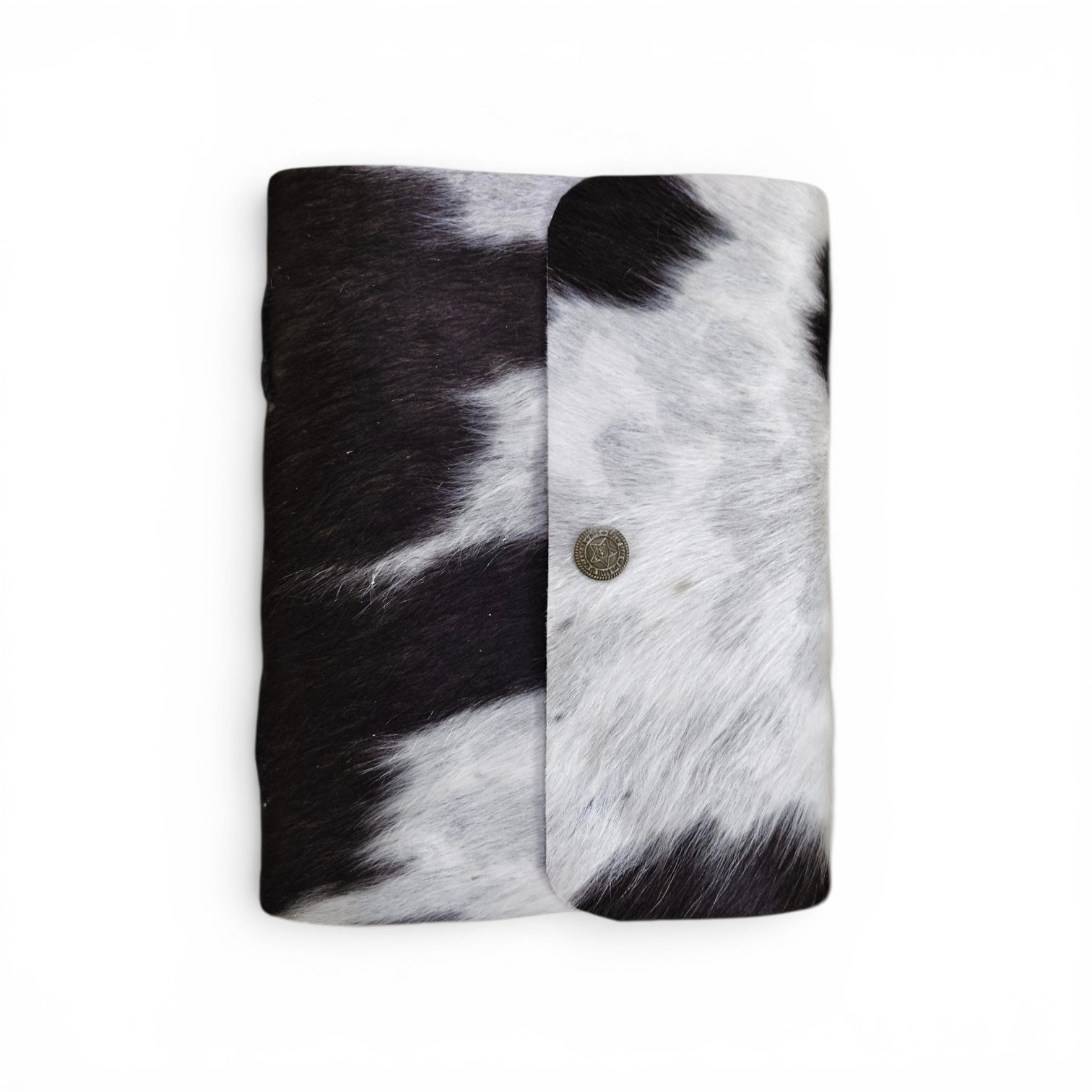 Handmade hair-on leather journal