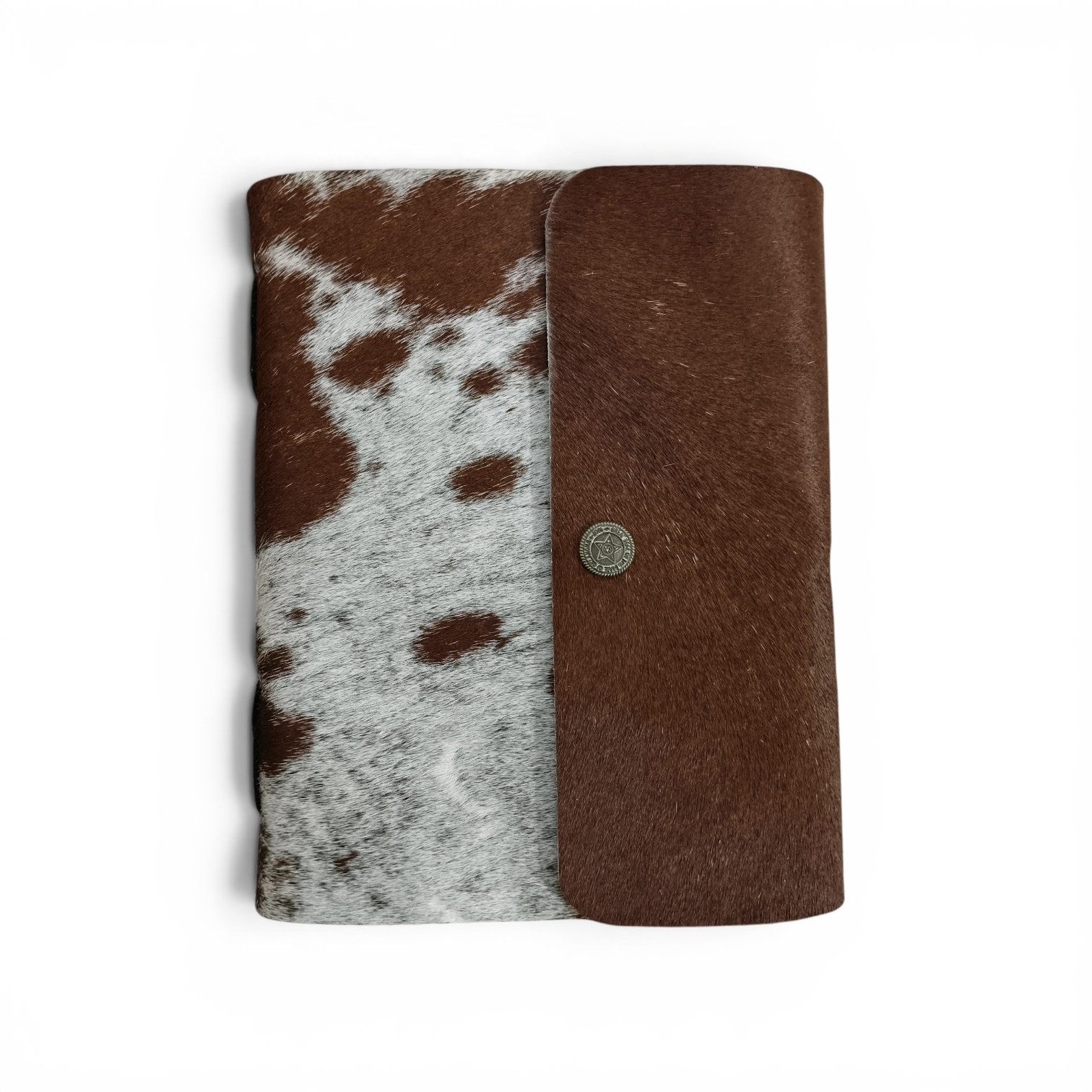 Handmade hair-on leather journal