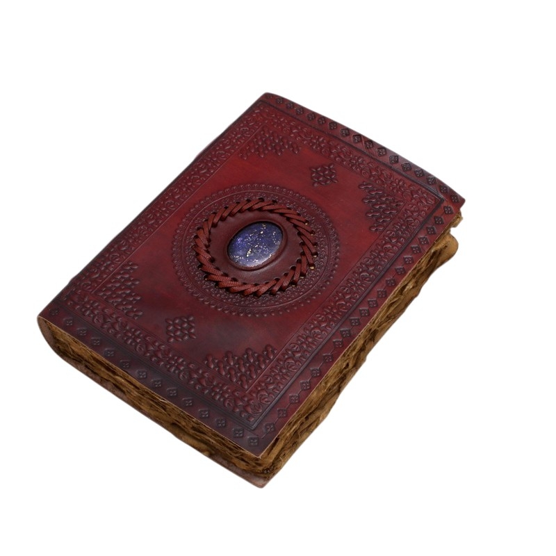 Handmade stone leather journal