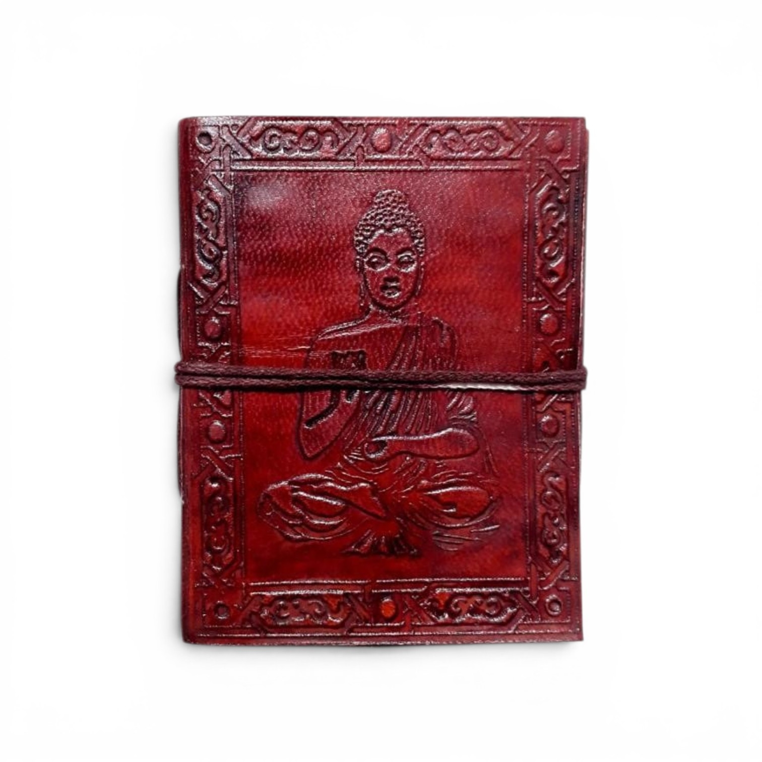 Handmade embossed leather journal